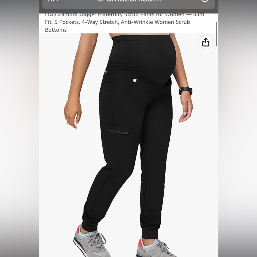 FIGS maternity scrub bottoms